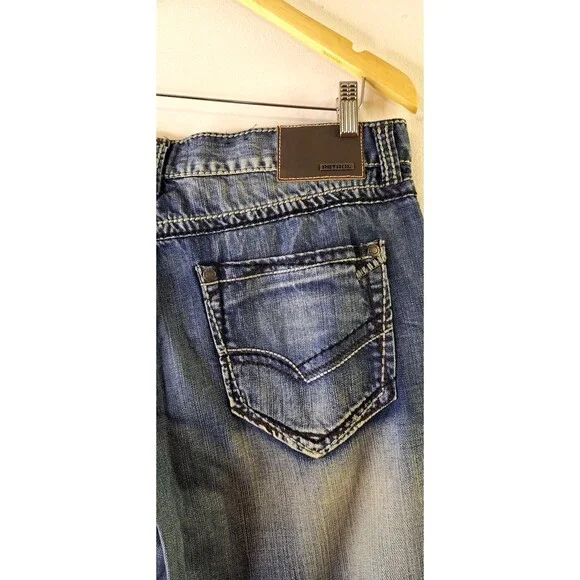 PETROL "HANK" Men's Relaxed Bootcut Denim Jeans Sz 34x36 Cowboy Western Casual